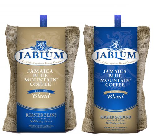 JABLUM Premium Blend Roasted Whole Beans Blue Mountain Coffee